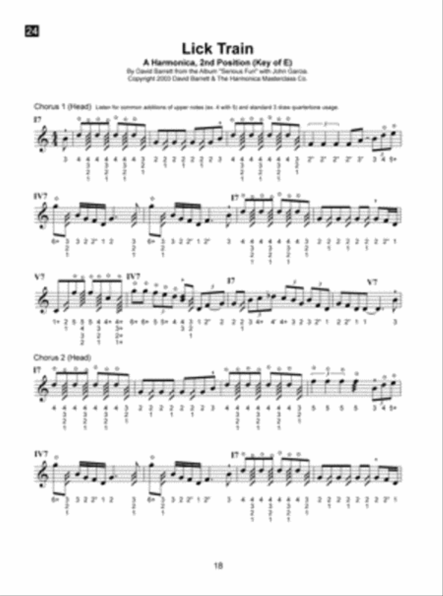 Blues Harmonica Jam Tracks & Soloing Concepts #3 Harmonica scores gallery preview page 3