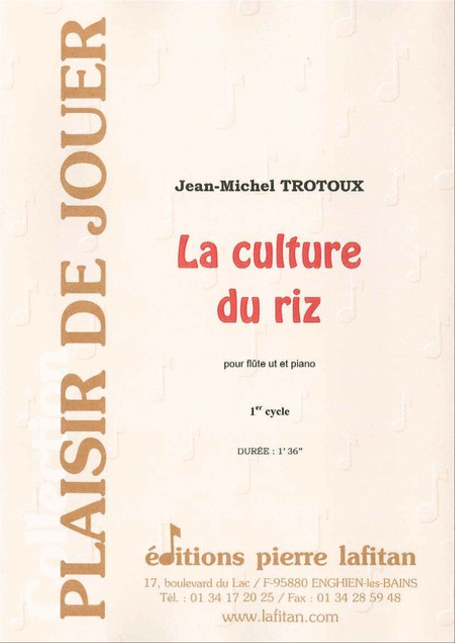 La Culture du Riz Flute Solo scores gallery preview page 1