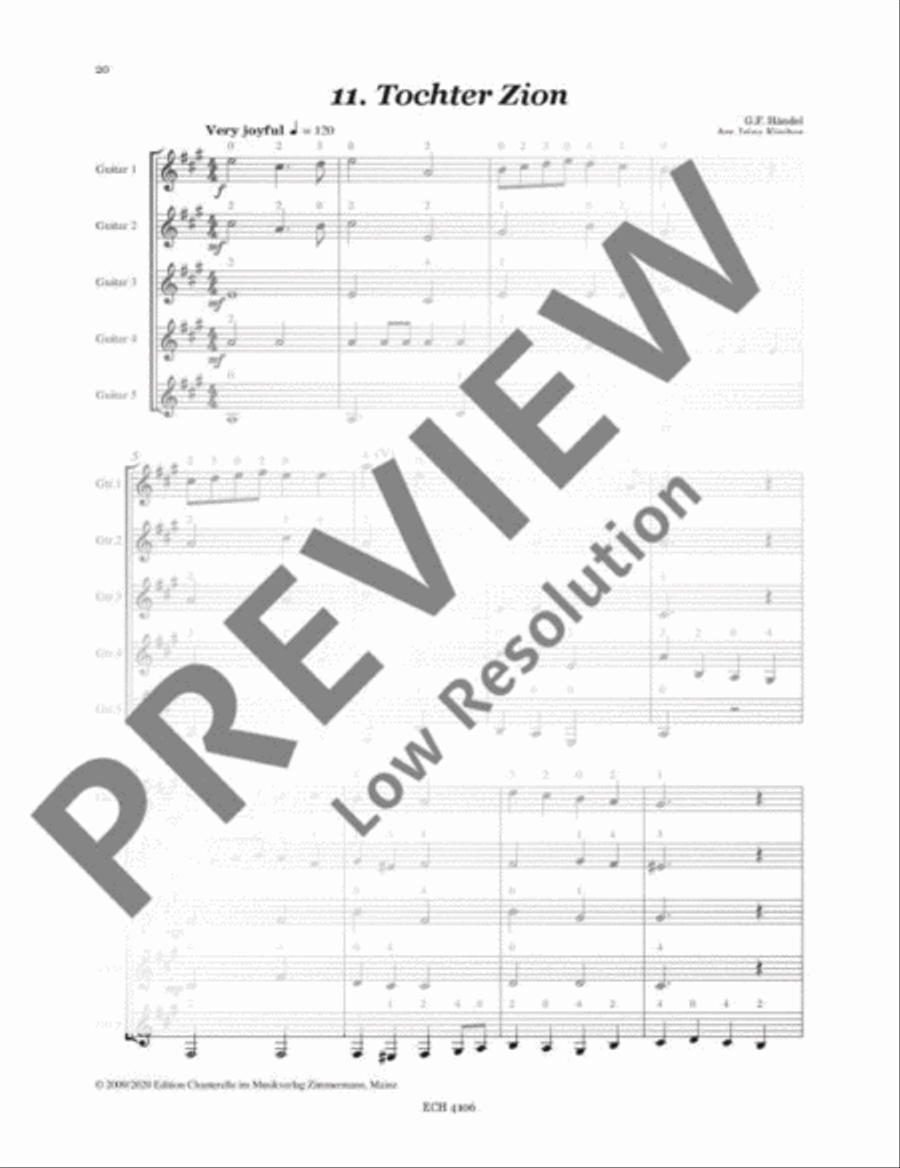 Guitar-Intro Guitar Ensemble scores gallery preview page 21