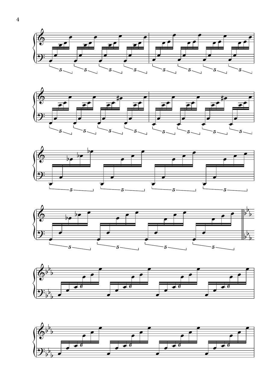 In The Void Piano Solo scores gallery preview page 4