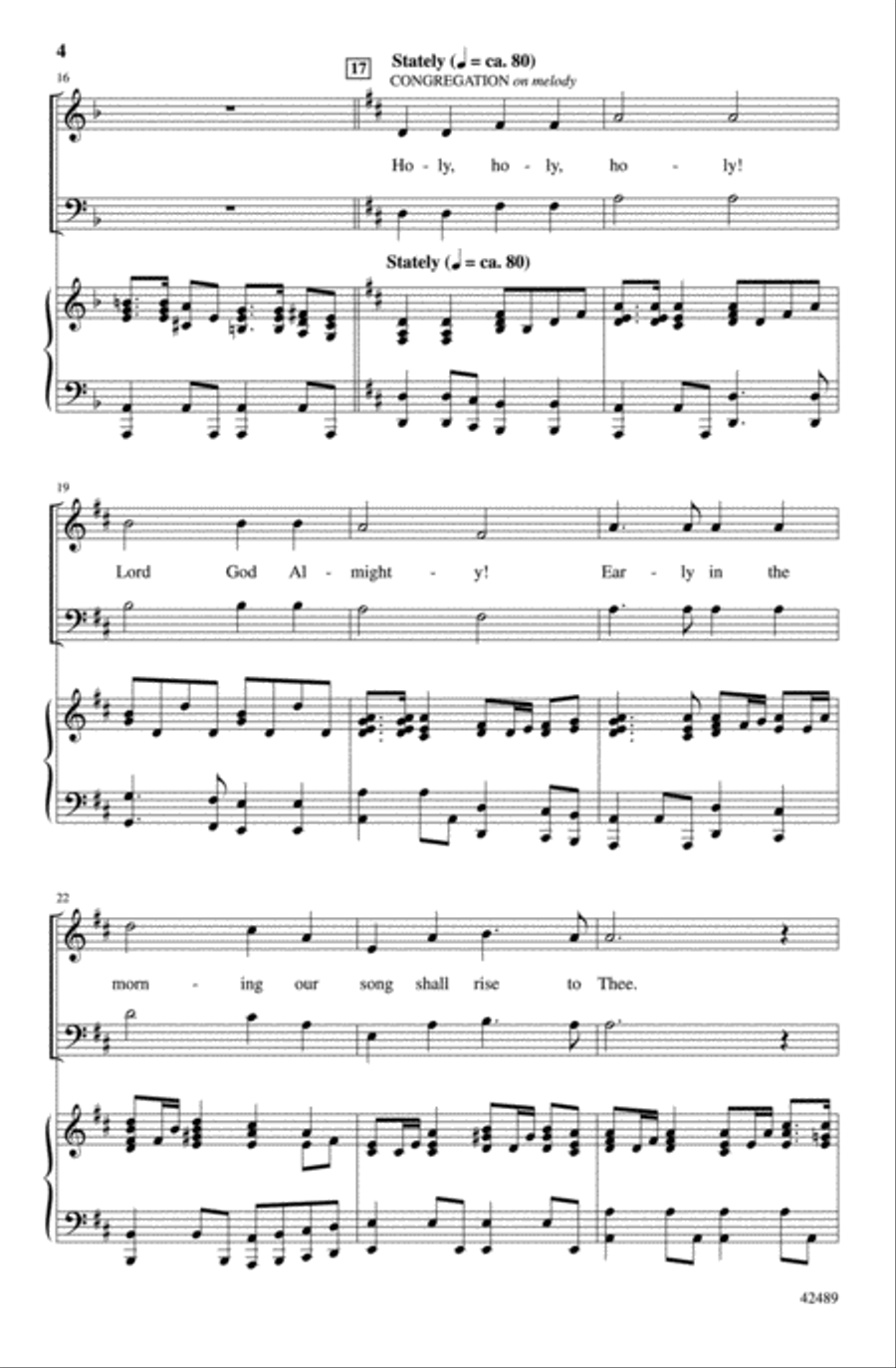 Concertato on Holy, Holy, Holy 4-Part scores gallery preview page 3