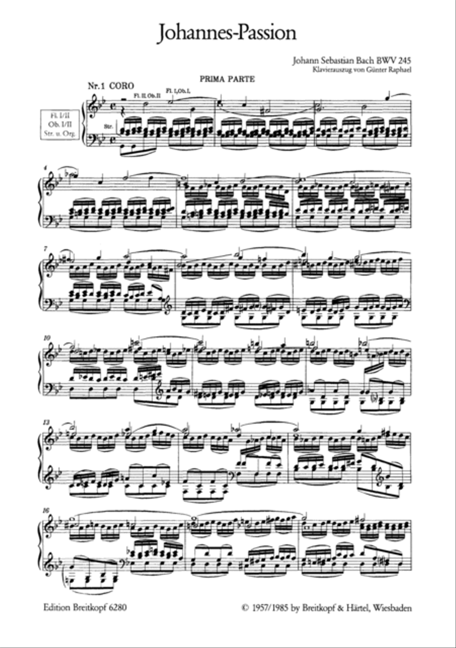 St. John Passion BWV 245 4-Part scores gallery preview page 2