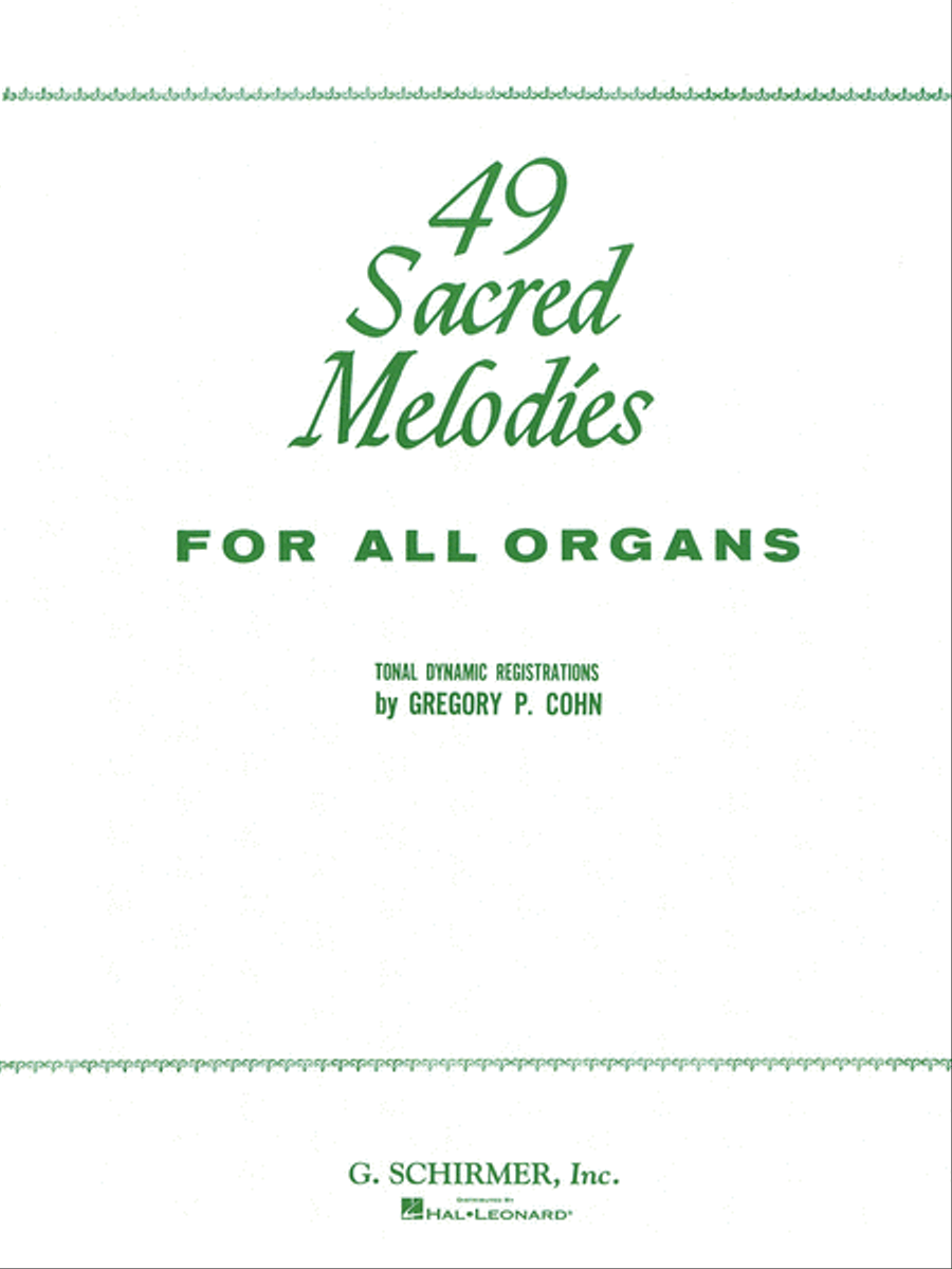 49 Sacred Melodies for All Organs Organ scores gallery preview page 1