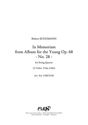 In Memoriam - from Album for the Young Opus 68 No. 28