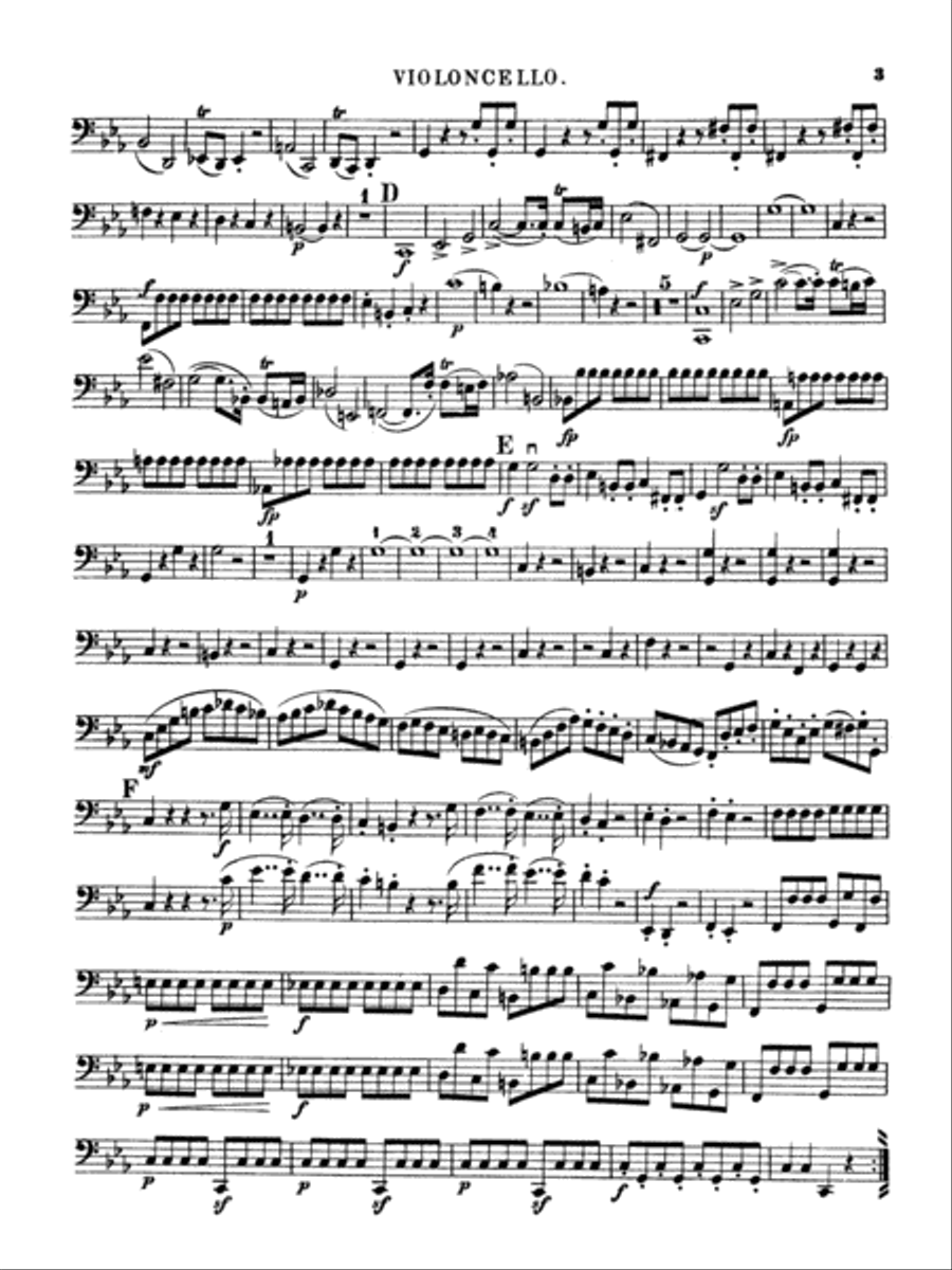 String Quintets, K. 406, 515, 516, 593, 614: Cello String Quintet scores gallery preview page 3