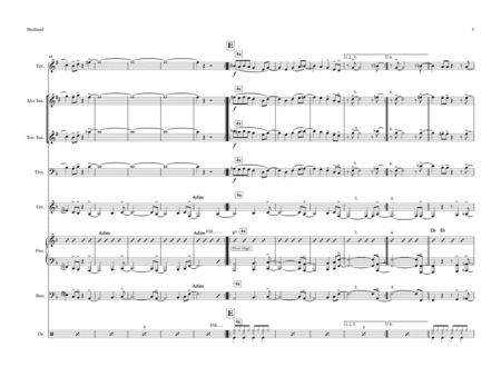 Birdland by Manhattan Transfer Jazz Ensemble - Digital Sheet Music