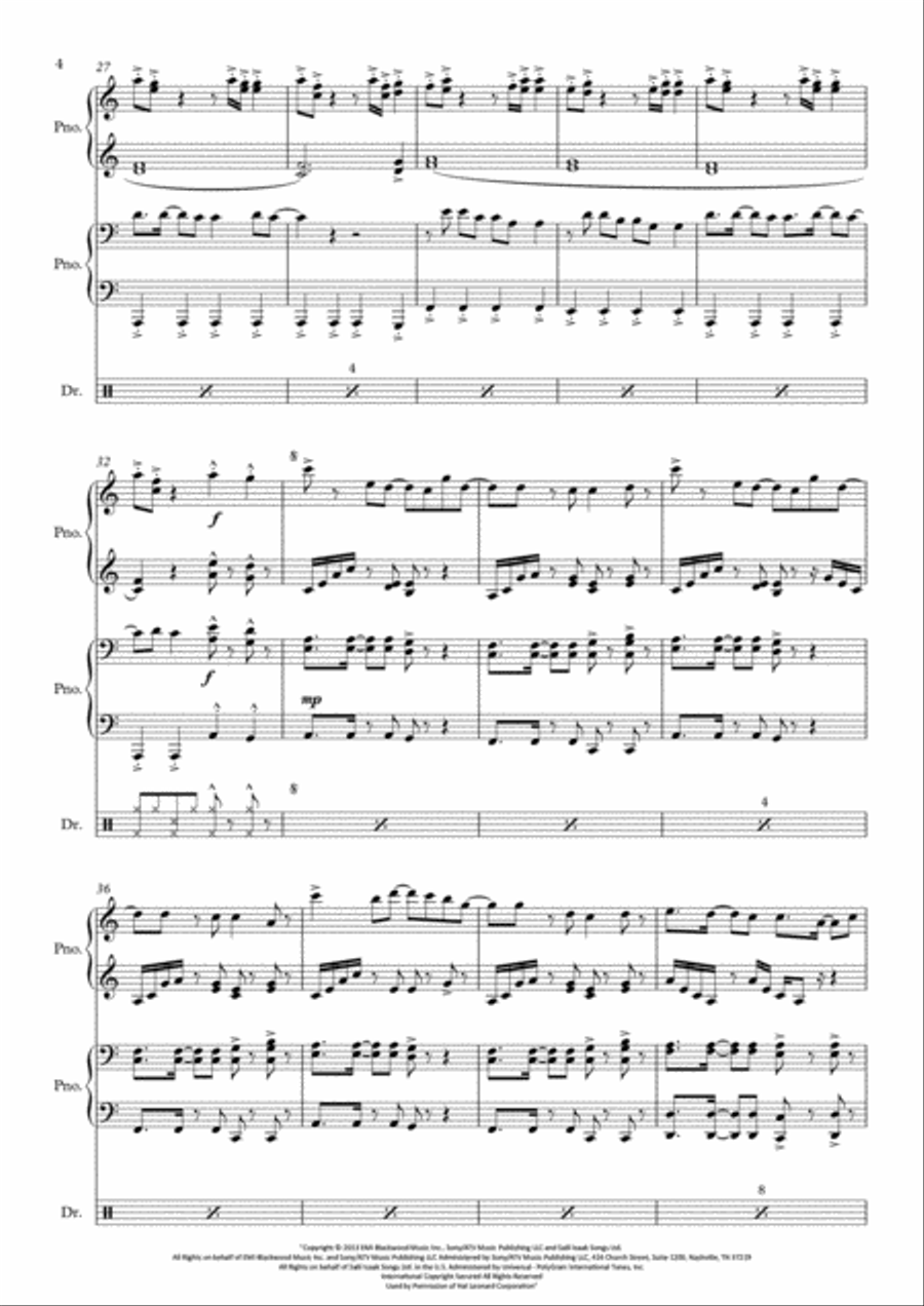 Rather Be 2 Pianos, 4-Hands scores gallery preview page 5