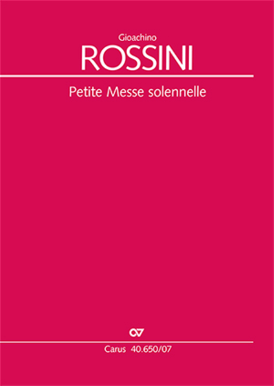 Petite Messe solennelle 4-Part scores gallery preview page 1