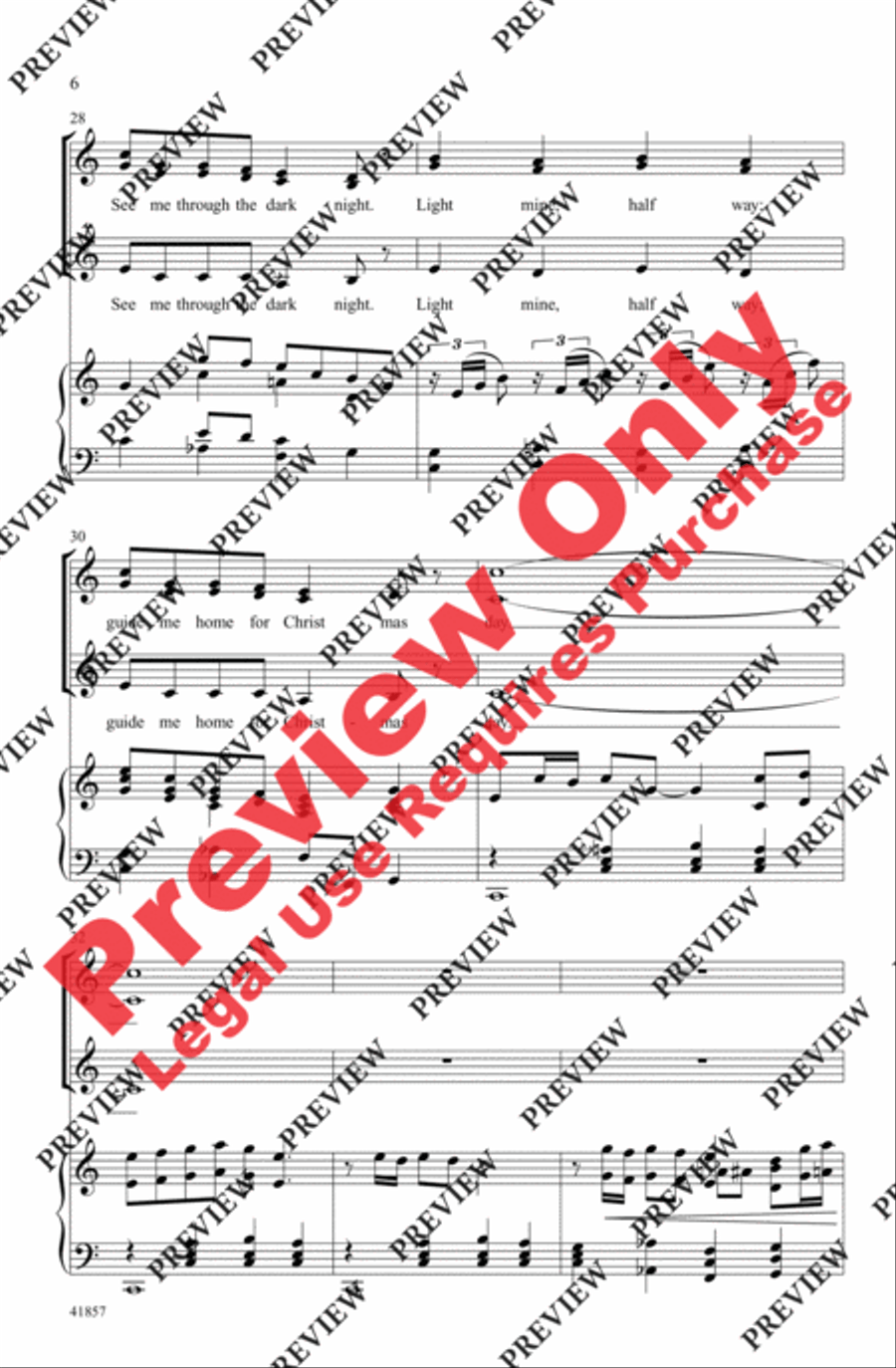 Christmas Star (from Home Alone 2) Women's Choir scores gallery preview page 6