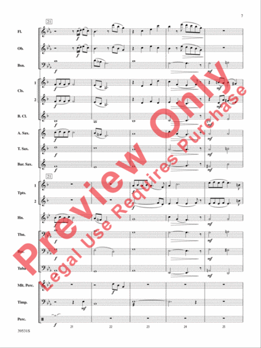 Pure Imagination (from Willy Wonka and the Chocolate Factory) Concert Band scores gallery preview page 8