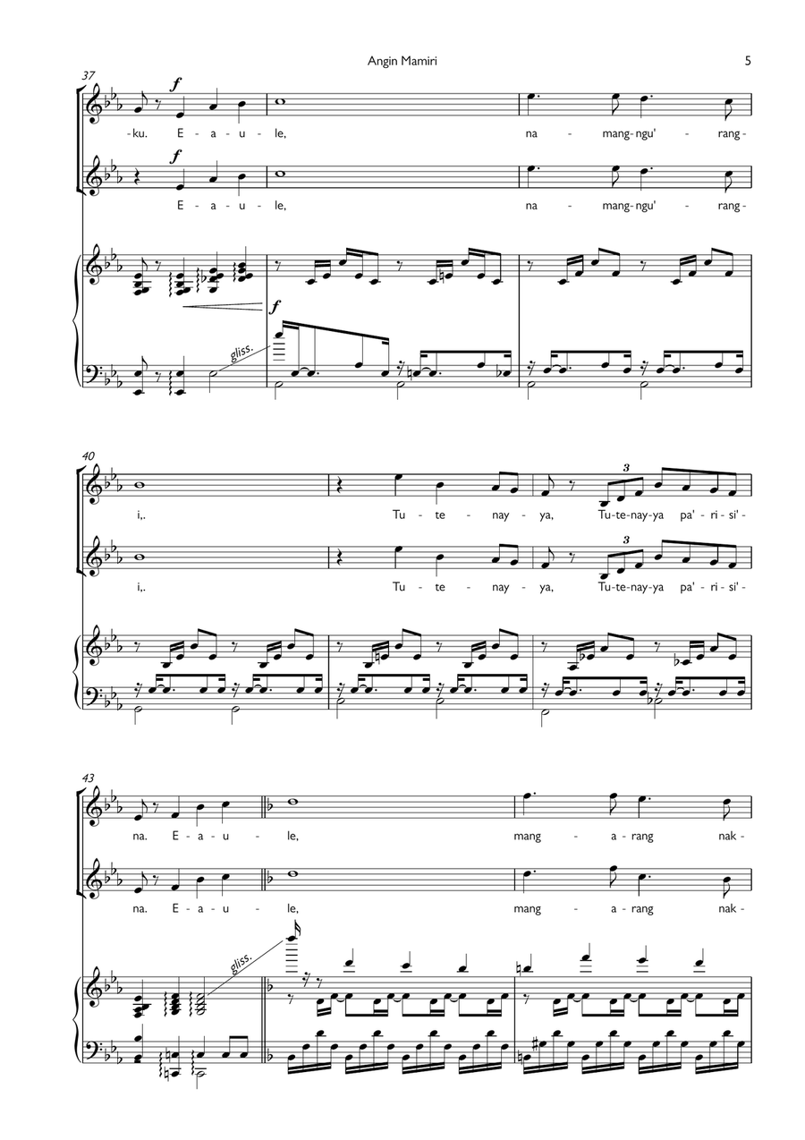 Angin Mamiri Small Ensemble scores gallery preview page 6