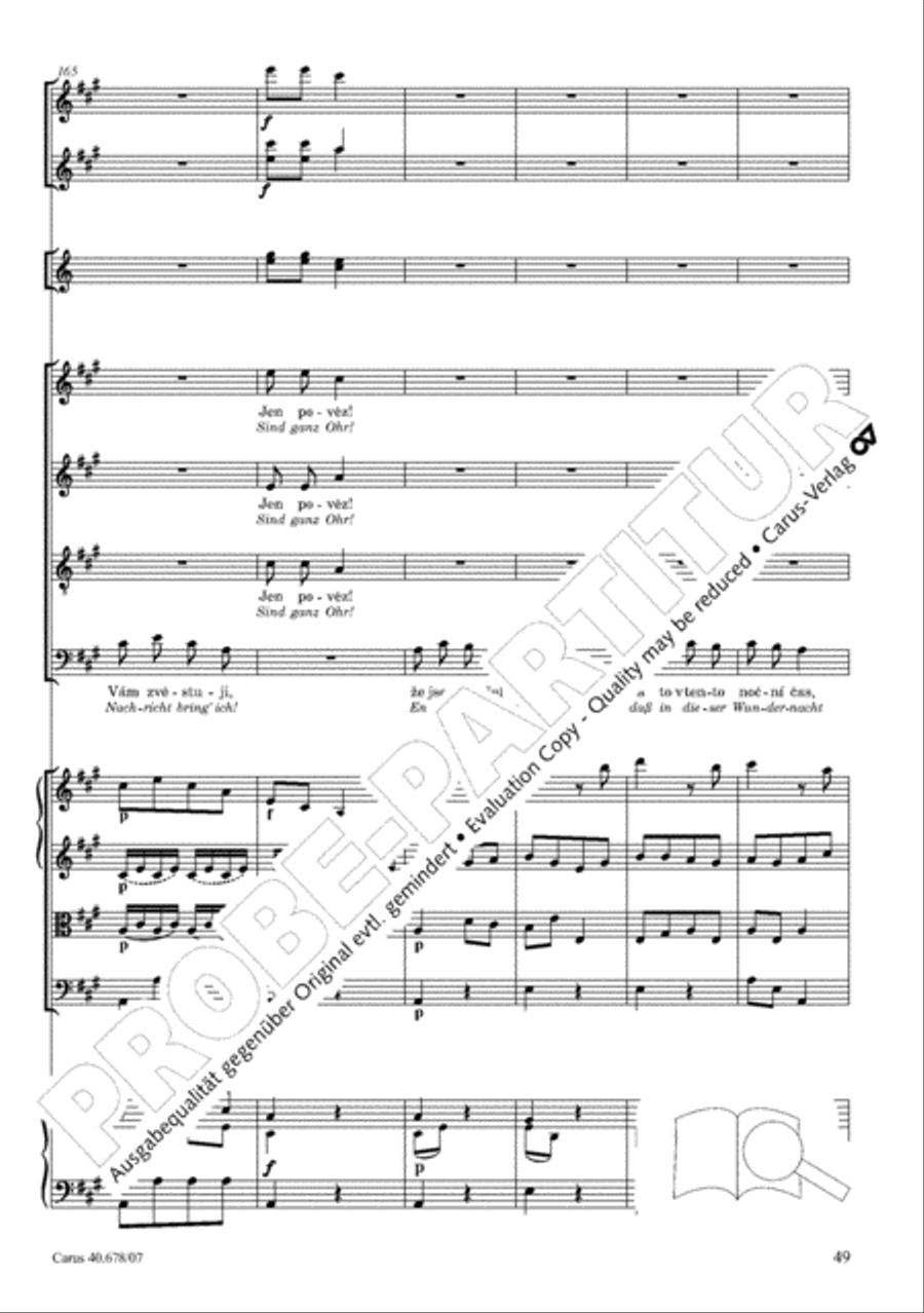 Missa pastoralis bohemica 4-Part scores gallery preview page 62