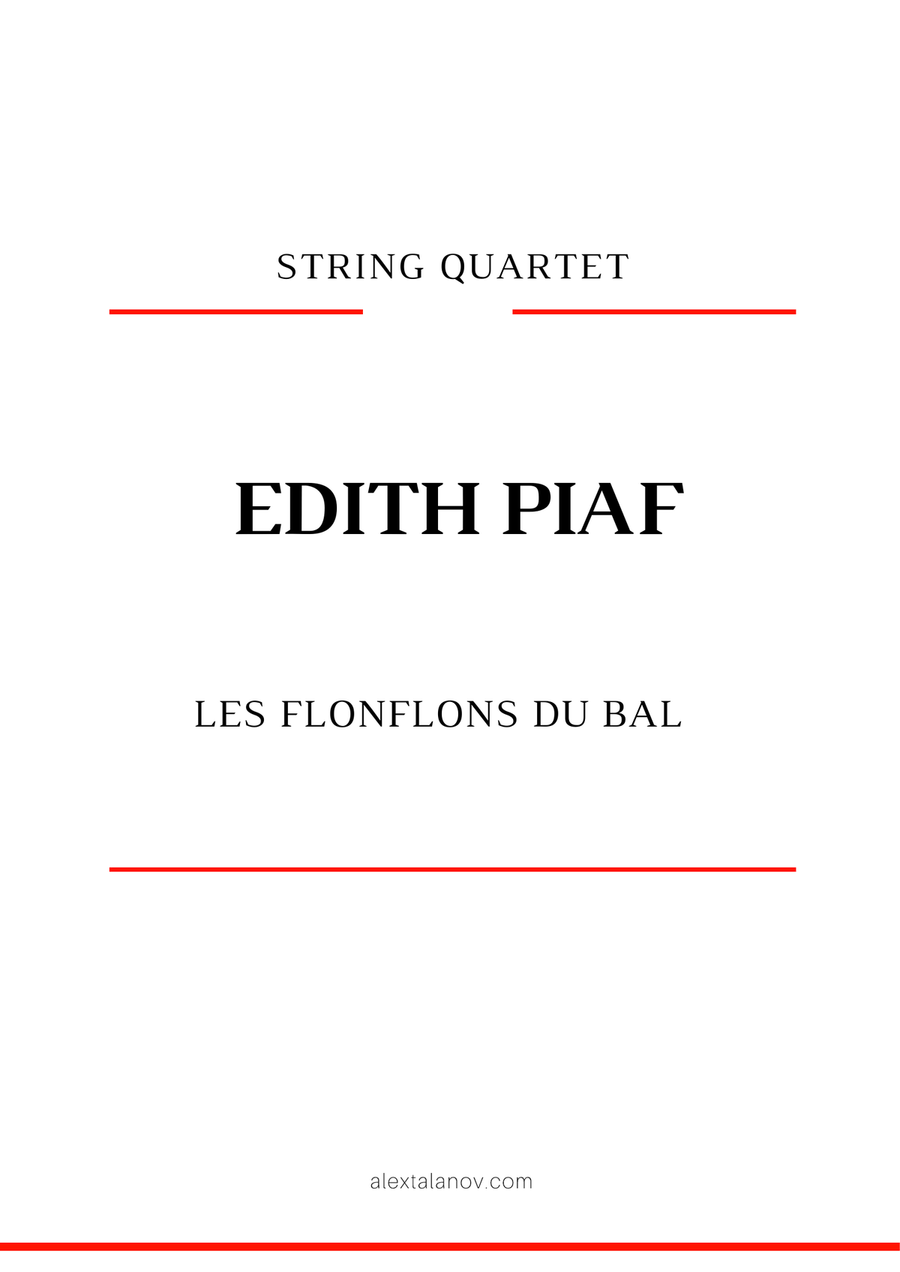 Les Flonflons Du Bal Les Flonflons Du Bal String Quartet scores gallery preview page 1