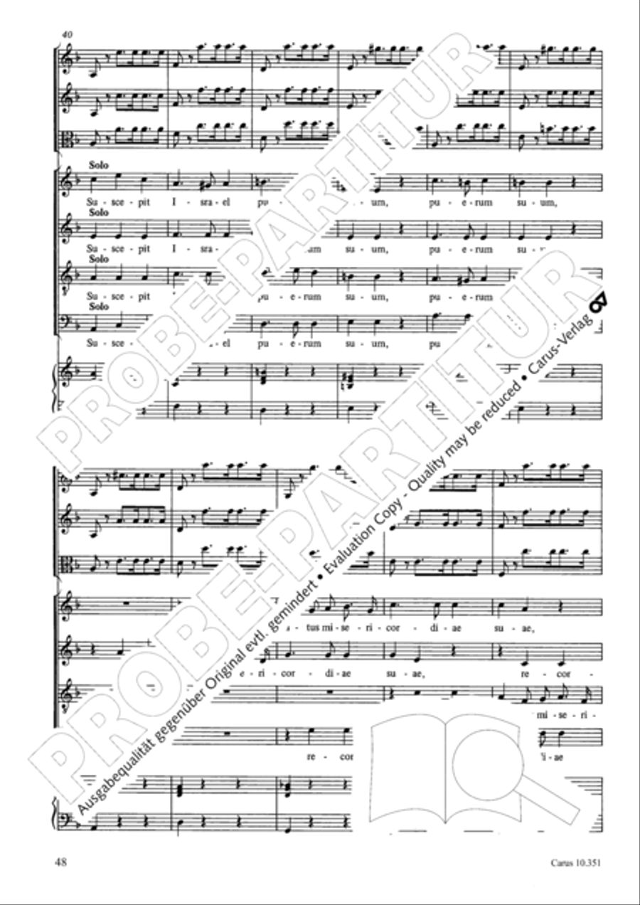 Magnificat Magnificat 4-Part scores gallery preview page 49