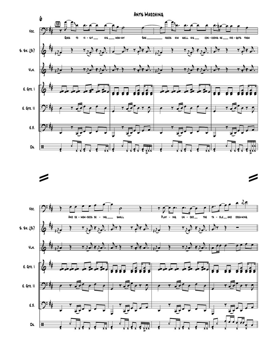 Ants Marching Small Ensemble scores gallery preview page 6