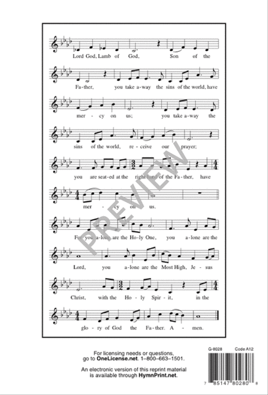 Holy Name of Jesus Glory to God 4-Part scores gallery preview page 11