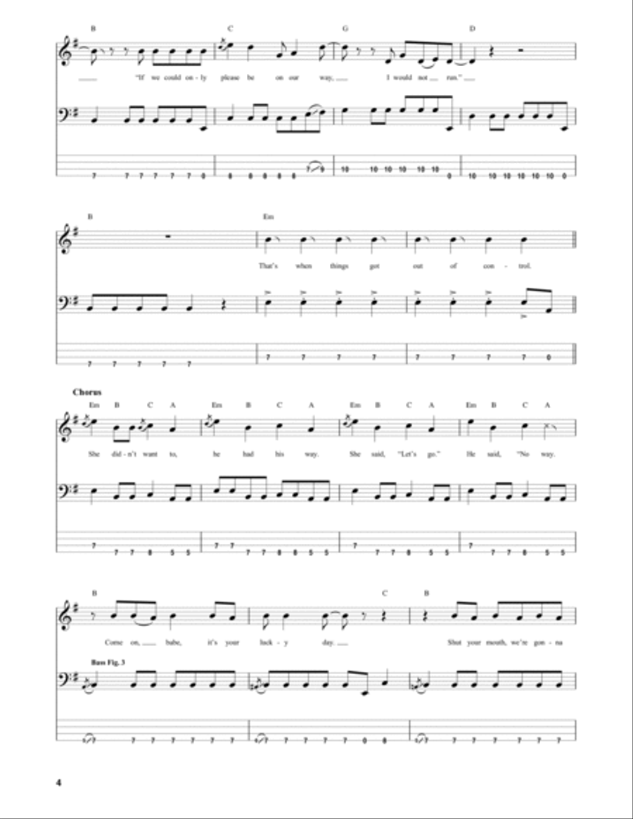 Date Rape Date Rape Guitar Tablature scores gallery preview page 4