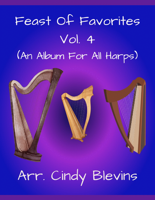 Book cover for Feast of Favorites, Vol. 4, 29 solos for all harps