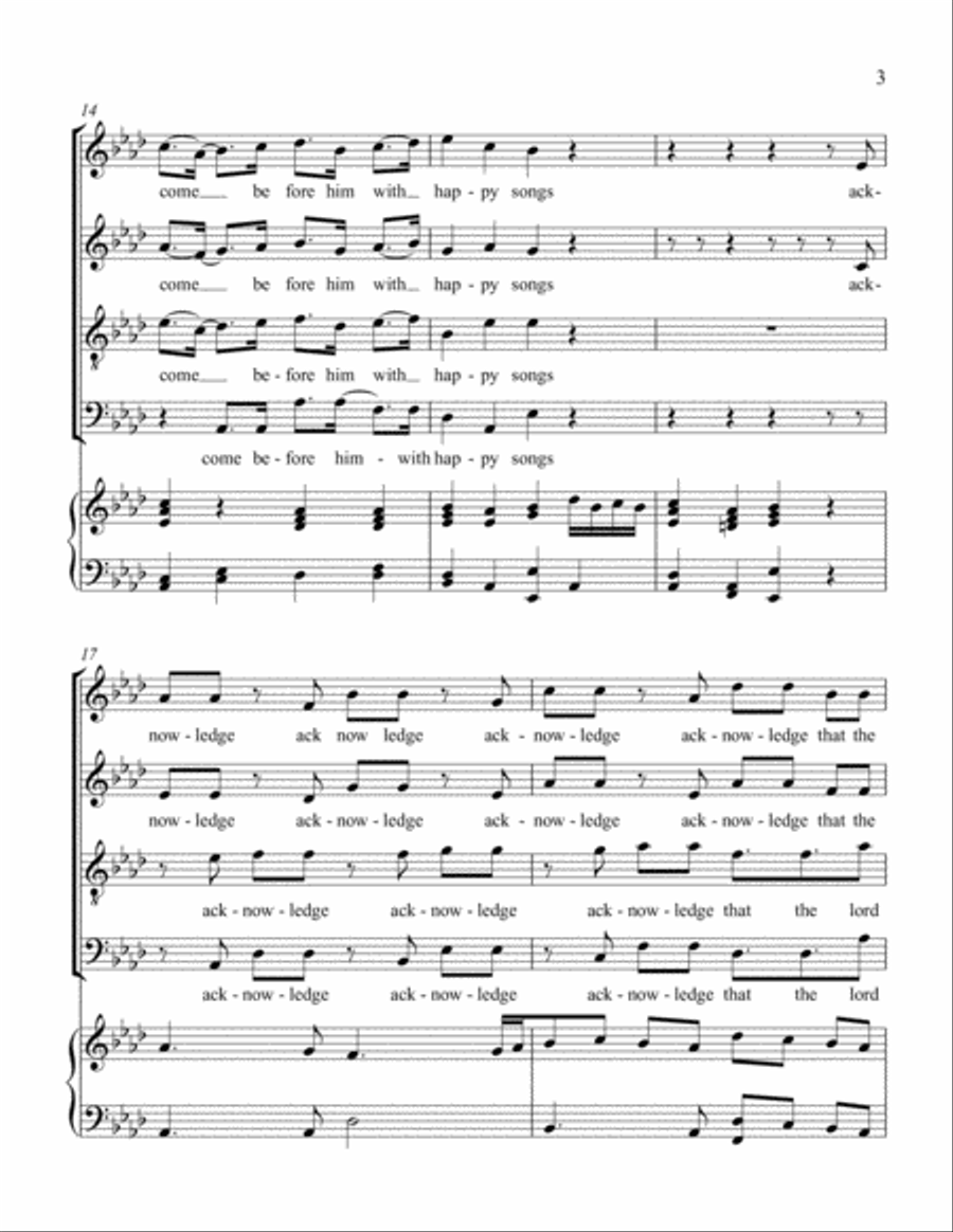 SING TO THE LORD A NEW SONG 4-Part scores gallery preview page 3