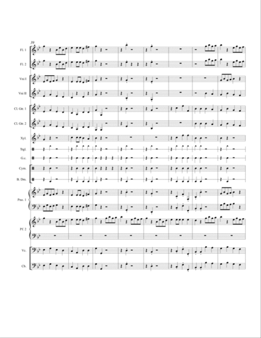 Fossils Flute scores gallery preview page 6