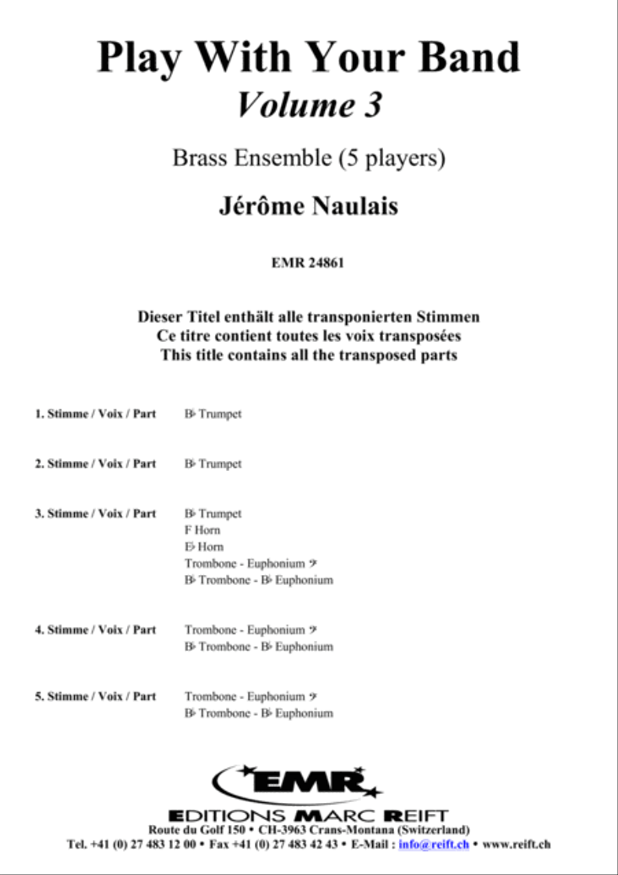 Play With Your Band Volume 3 Brass Ensemble scores gallery preview page 3