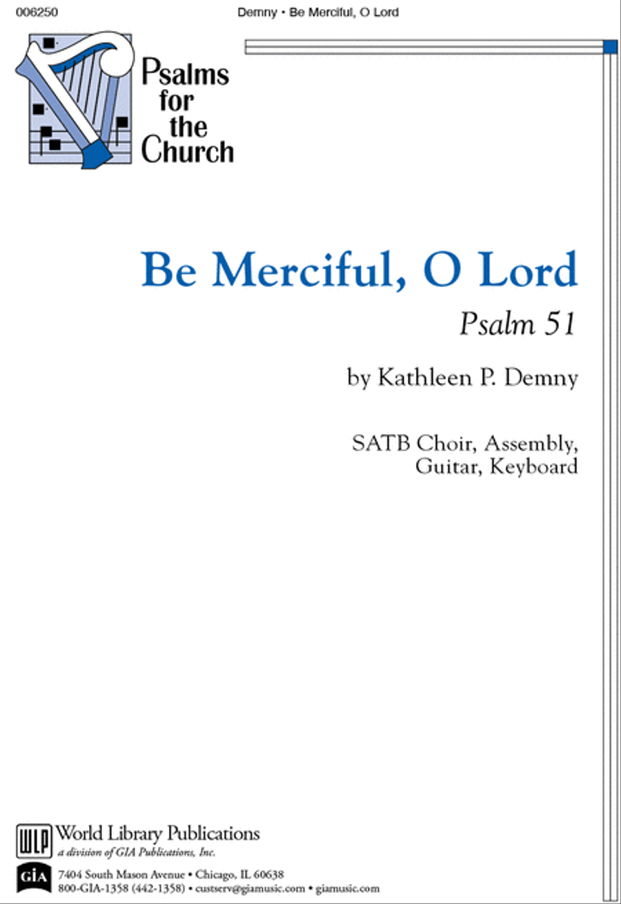 Be Merciful O Lord Be Merciful O Lord 4-Part scores gallery preview page 1