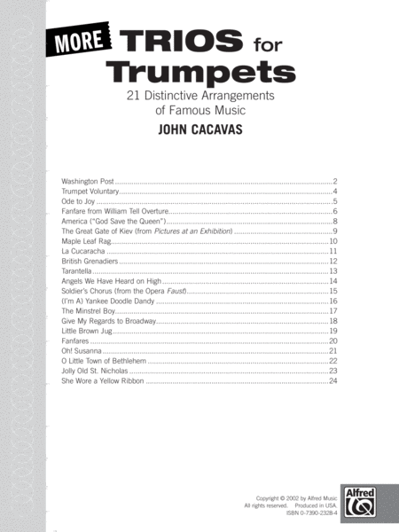 More Trios for Trumpets