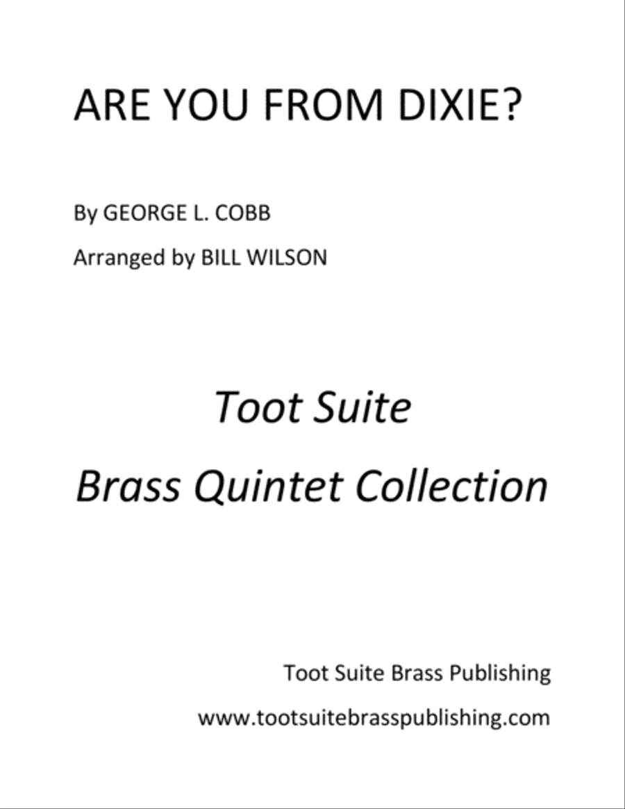 Are You From Dixie? Brass Quintet scores gallery preview page 1