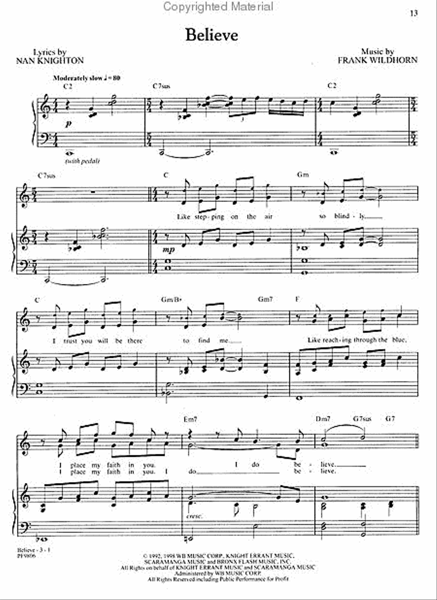 The Scarlet Pimpernel Piano, Vocal, Guitar scores gallery preview page 2