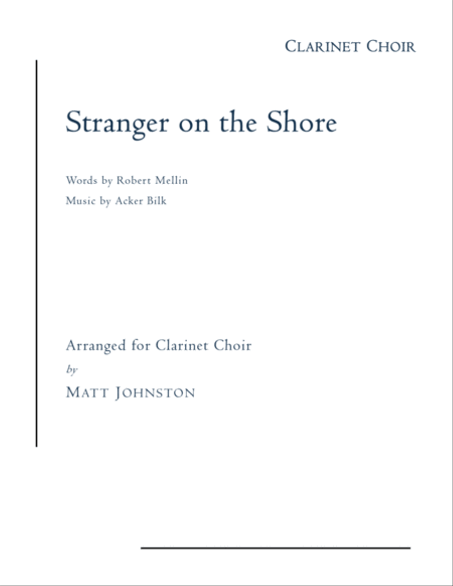 Stranger On The Shore Woodwind Ensemble scores gallery preview page 1