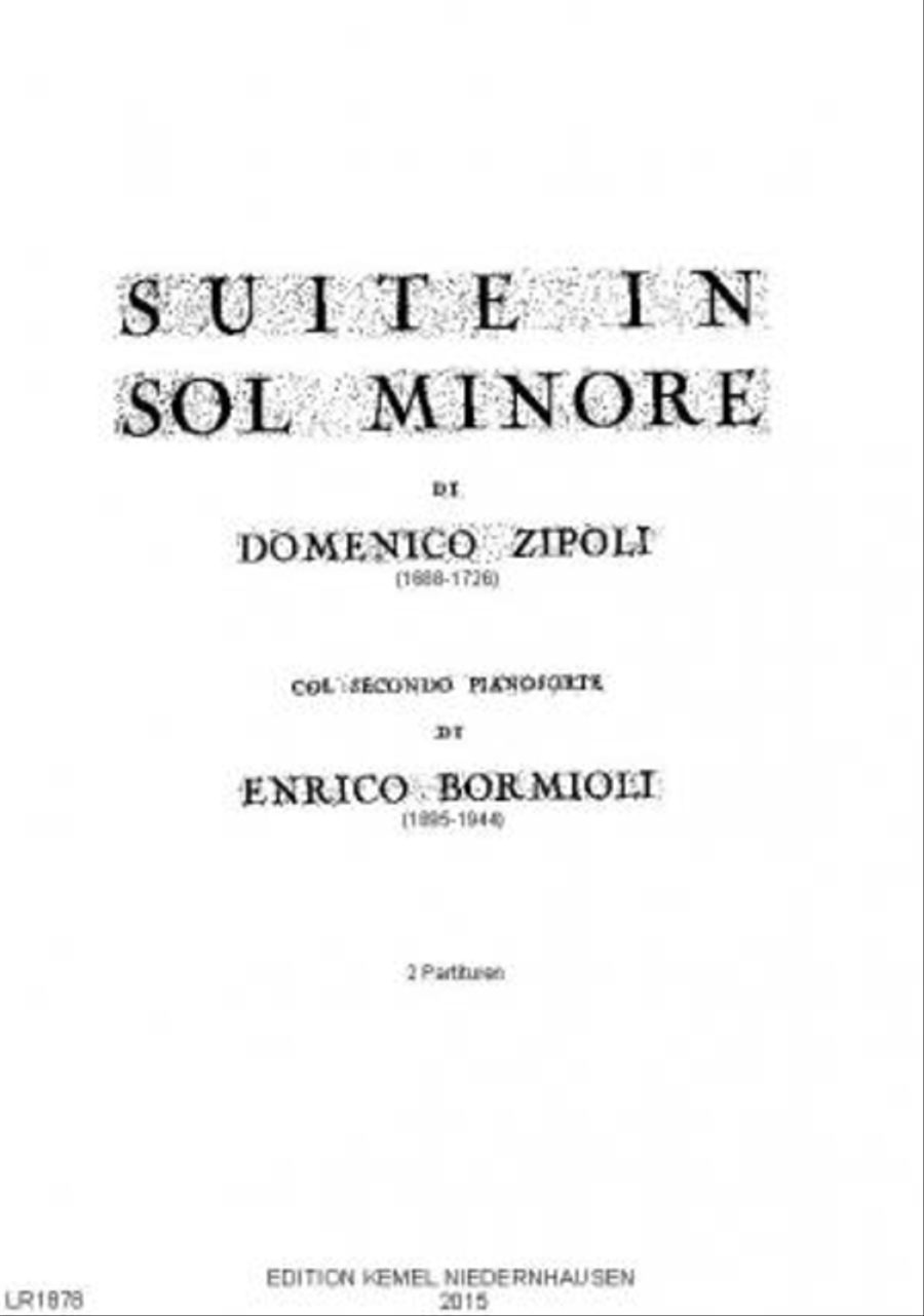 Suite in sol minore Piano Duet scores gallery preview page 1