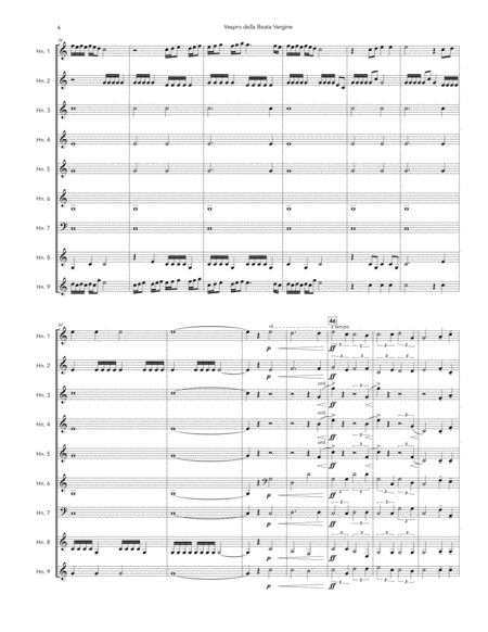 Monteverdi's Vespers for Horn Choir image number null