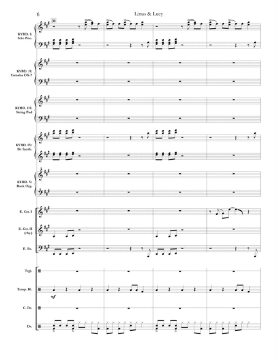 Linus And Lucy Large Ensemble scores gallery preview page 6