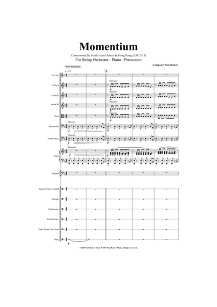 Momentium (Full Score and Instrumental Parts)