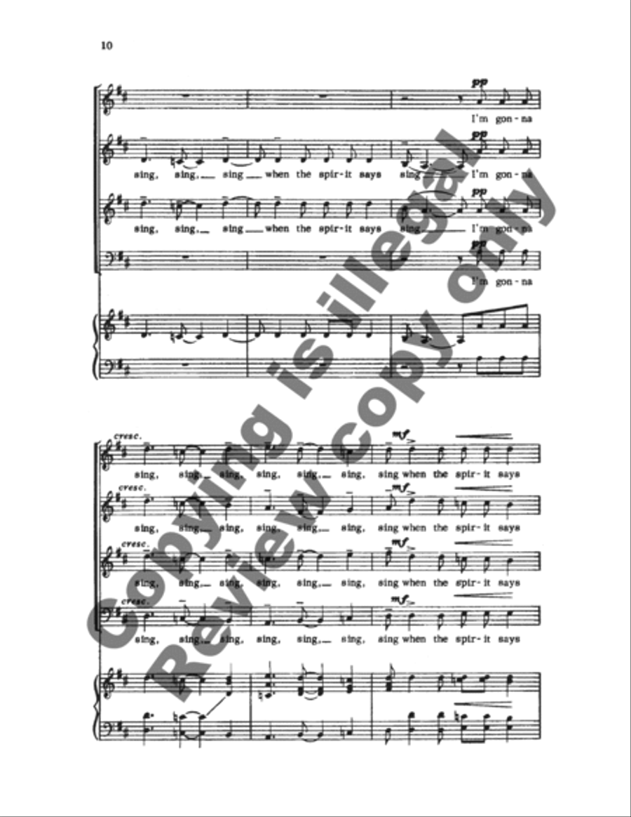 I'm Gonna Sing I'm Gonna Sing 4-Part scores gallery preview page 7