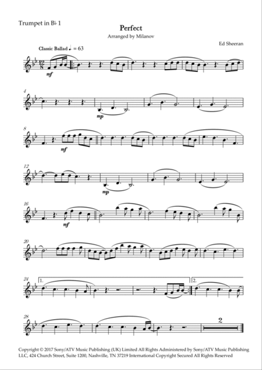 Perfect Horn scores gallery preview page 5