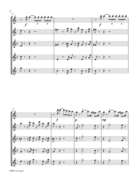 Verdi - Triumphal March (from Aida for Sax Quartet) image number null