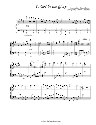 To God Be the Glory (Advanced Piano)