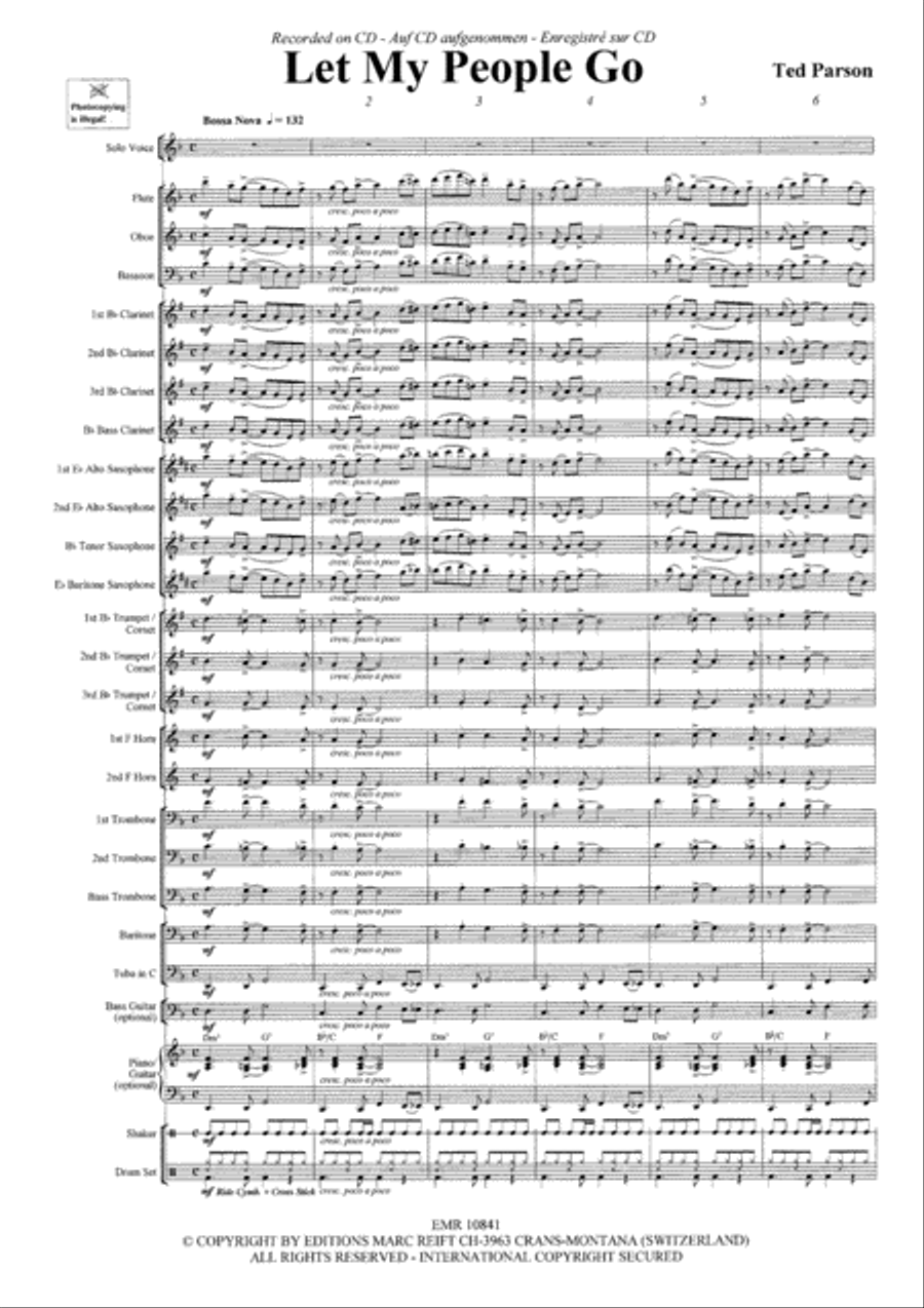 Let My People Go Concert Band scores gallery preview page 3