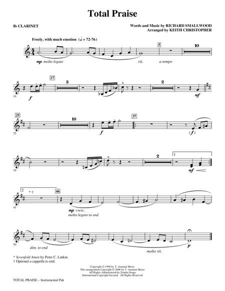 Total Praise - Bb Clarinet