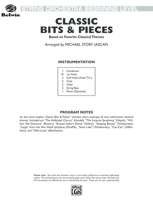 Book cover for Classic Bits & Pieces: Score