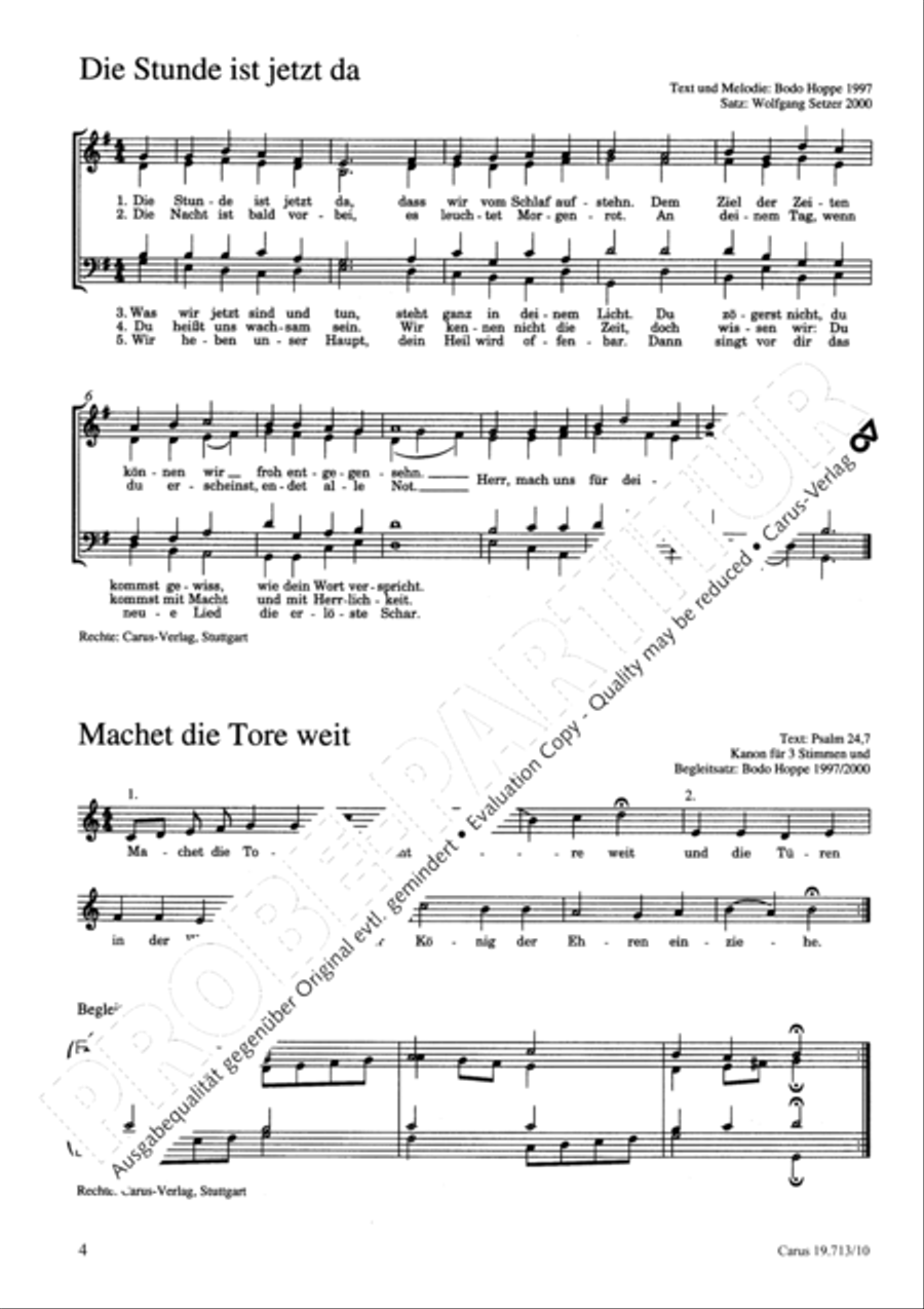 Neue Lieder und Kanons zu Advent/Weihnachten Choir scores gallery preview page 5