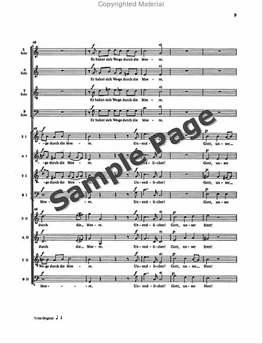 Psalm 8, Op. 85/1 4-Part scores gallery preview page 10
