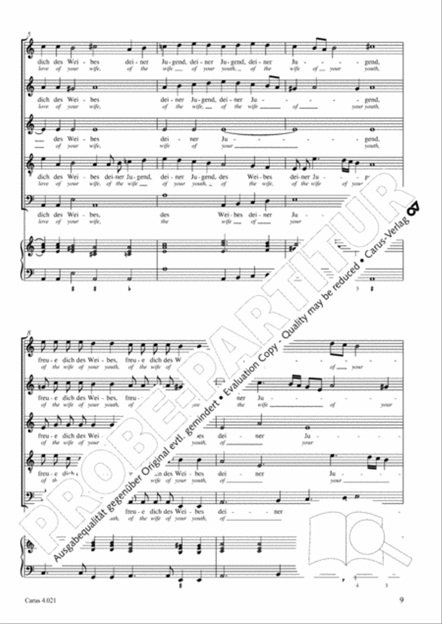 Schein: Israelsbrunnlein. Fontana d'Israel. Complete edition Choir scores gallery preview page 16