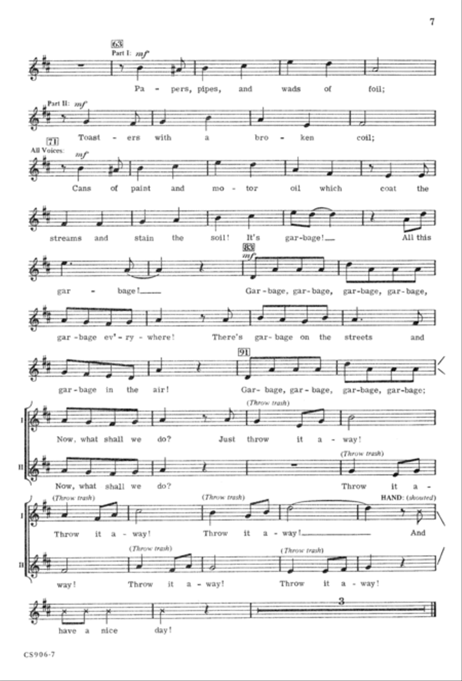 Gonna Have An Earth Day - Singer's Ed Unison Choir scores gallery preview page 9