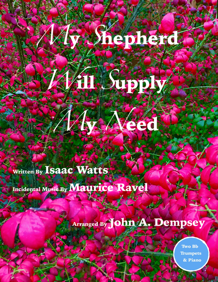 My Shepherd Will Supply My Need (Psalm 23): Trio for Two Trumpets and Piano image number null