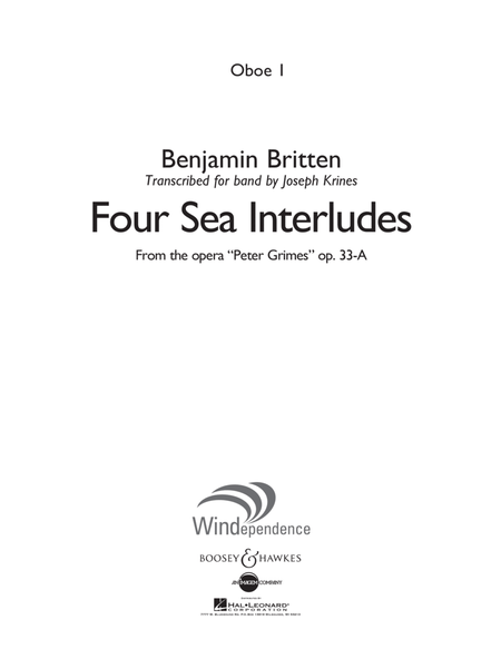 Four Sea Interludes (from the opera "Peter Grimes") - Oboe 1