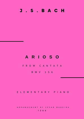 Arioso (BWV 156) - Very Easy Piano - W/Chords (Full Score)