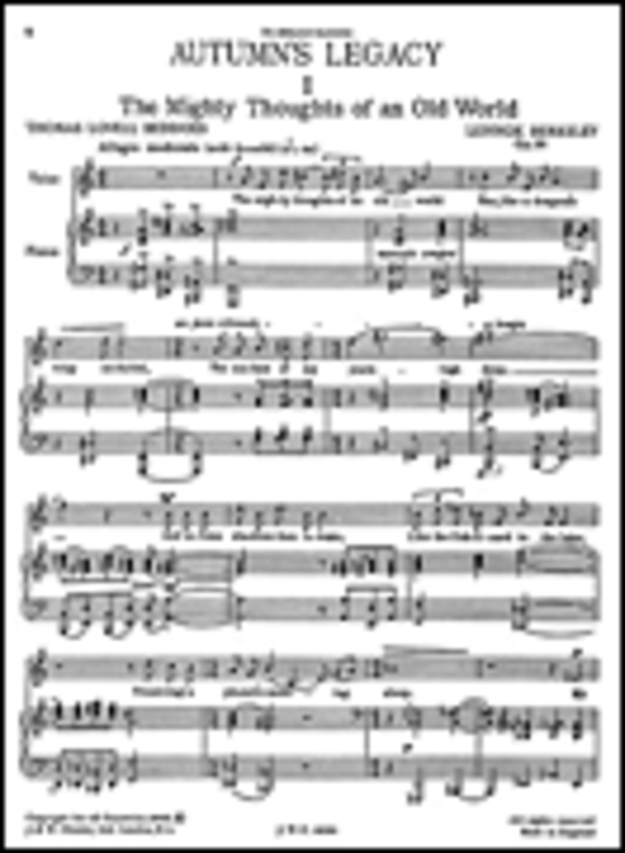 Lennox Berkeley: Autumn's Legacy Op.58