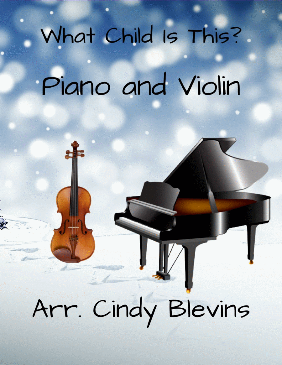 What Child Is This? for Piano and Violin Violin Solo scores gallery preview page 1